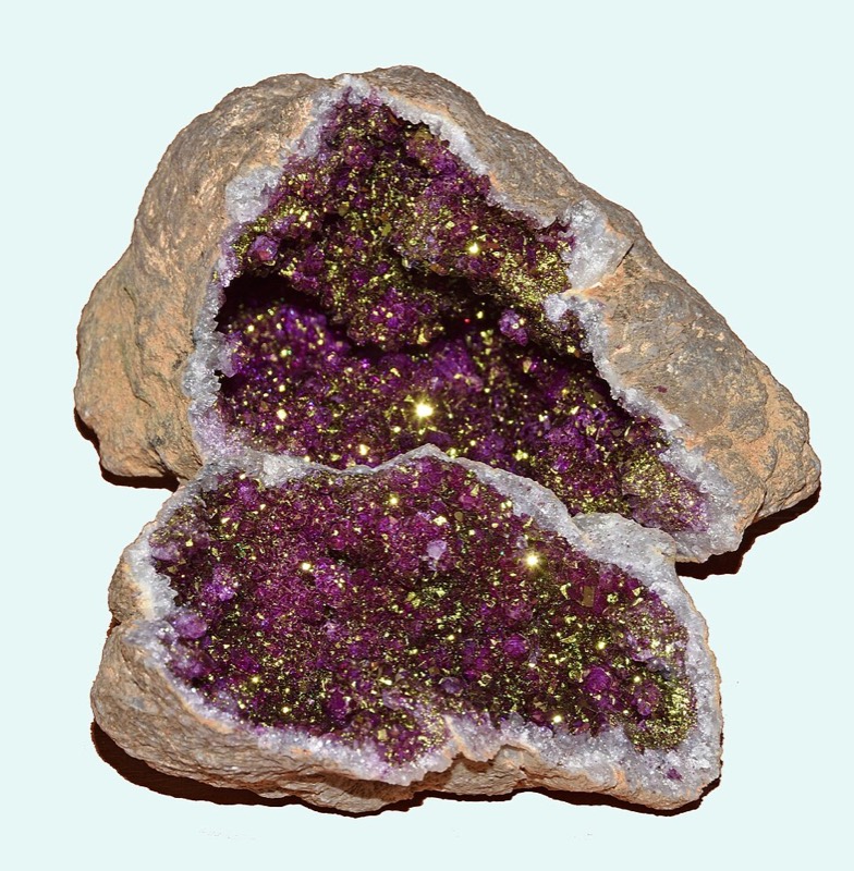 Amethyst geode specimen